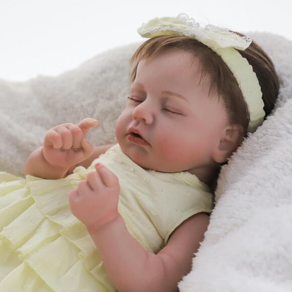 🆕20Inch Full Cloth Body With Vinyl Limbs Cute Baby Doll Girl Realistic Doll - Picture 7 of 10